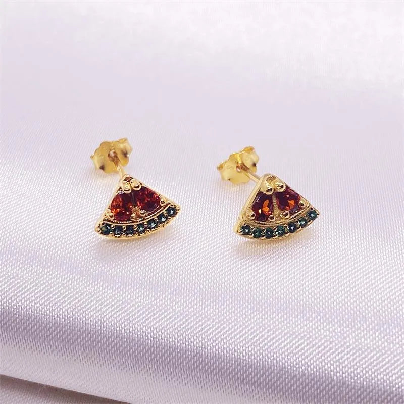 Aretes Rojiza