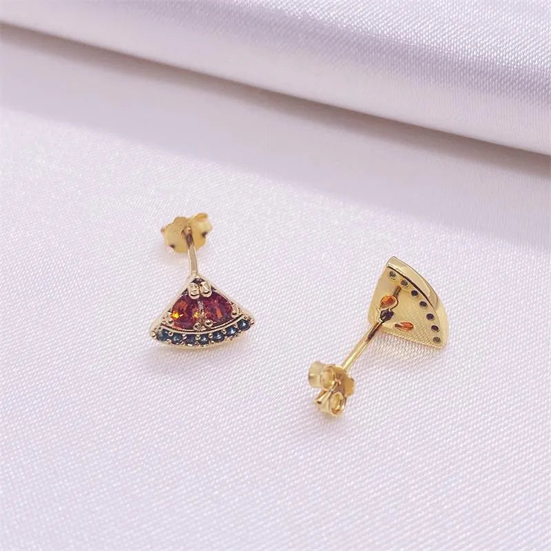 Aretes Rojiza