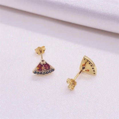 Aretes Rojiza