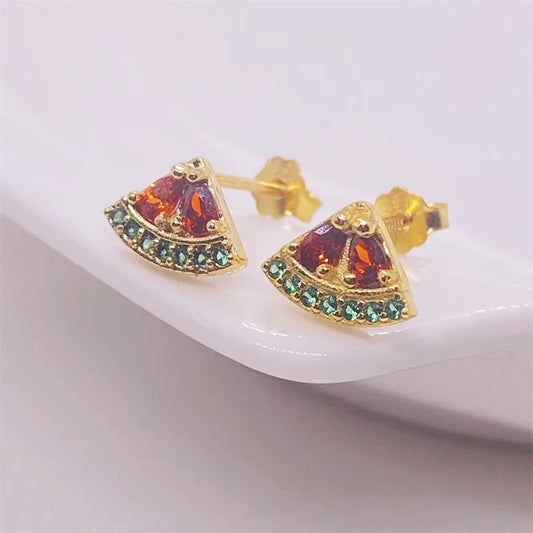 Aretes Rojiza
