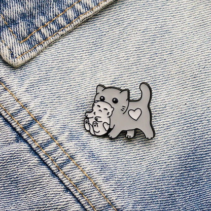 Pin Gata y Gatito