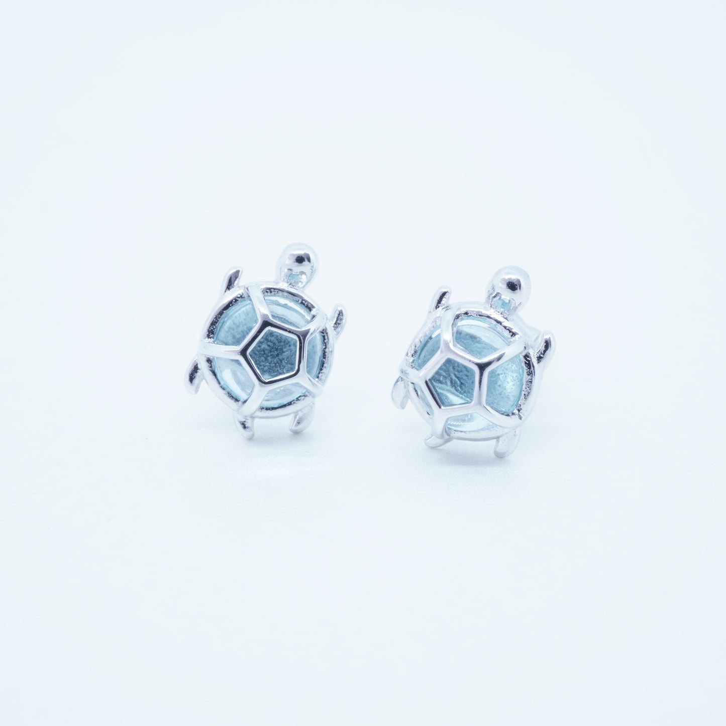 Aretes Tortuga plata 925 Circón