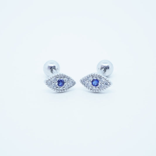 Aretes Ojos del Diablo Plata 925