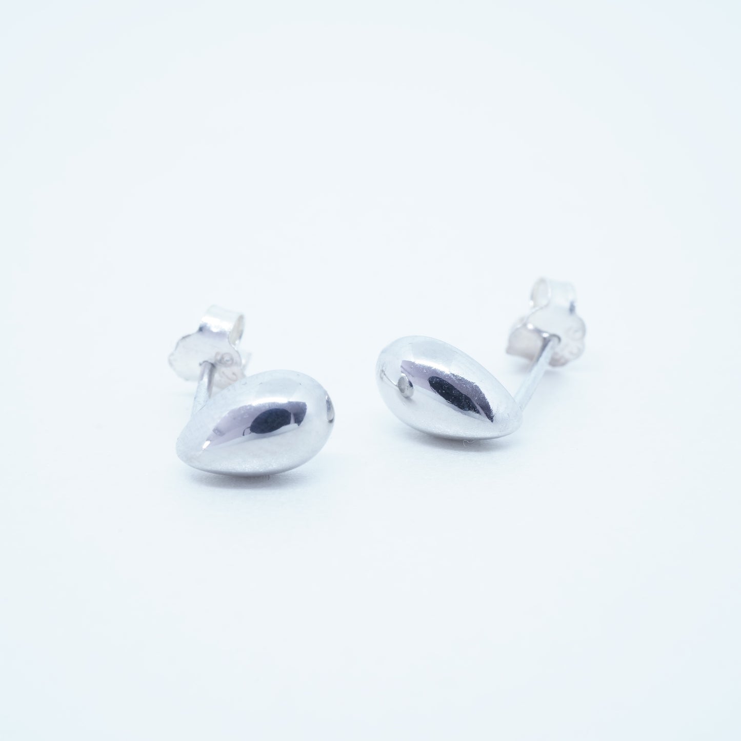 Aretes Gotitas De Agua Plata Esterlina Enchapado