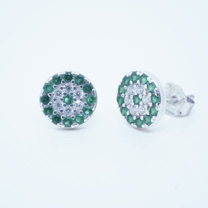 Aretes Plata 925 Flor Purpura