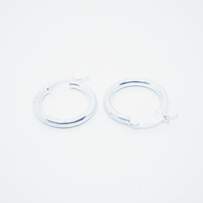 Aretes Argollas Plata 925 Simples