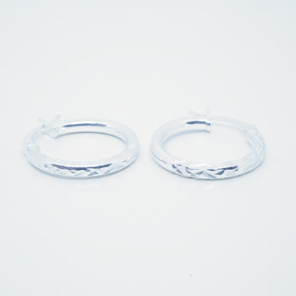 Aretes Argollas Plata 925 Simples