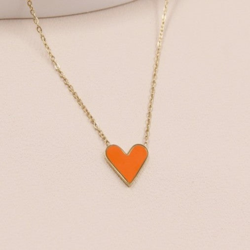 Collar de Corazon Chapado en Oro